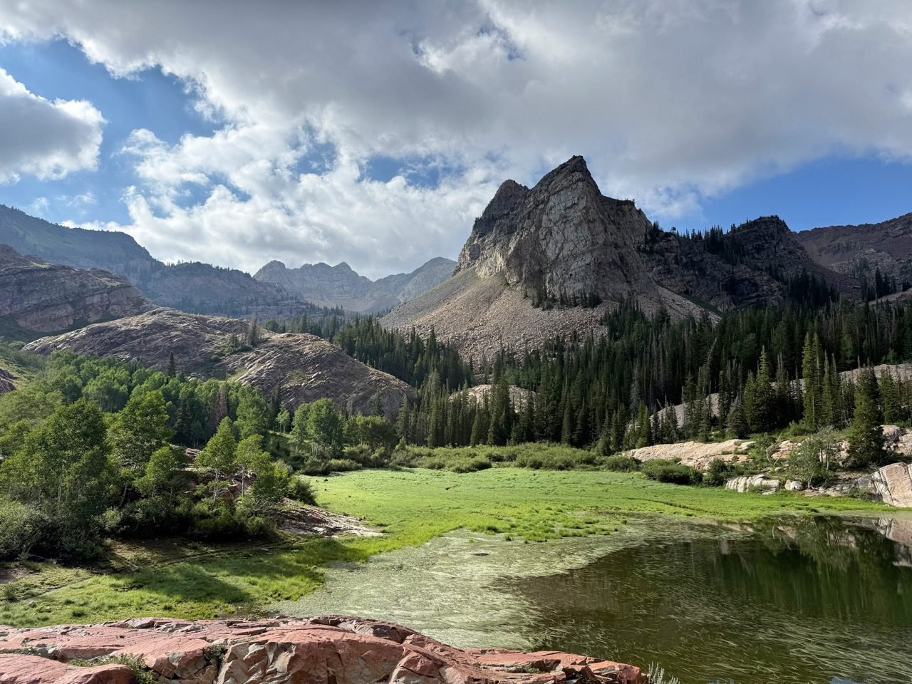 Sundial Peak above Lake Blanche